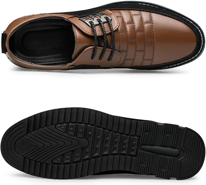 Leren Herenschoenen Stijlvol zwart Comfortabel