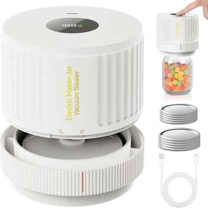 Vacuum Sealer Kit voor Mason Jars - Bewaar Vers en Snel