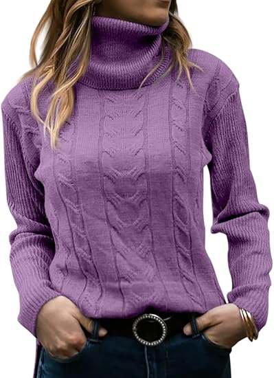 Dames Trui Gebreid Stijlvol Warm Coltrui