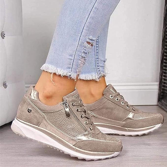 Dames Sneakers Zip-up Comfortabele Pasvorm