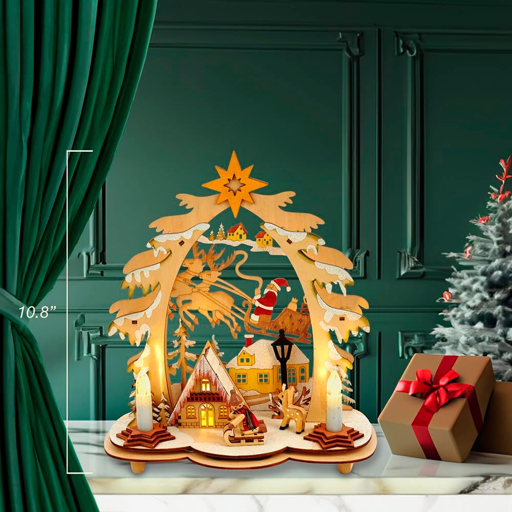 Kerst Dorpje Huisje LED Verlichting Miniatuur