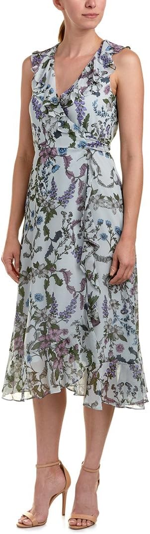 Verleidelijke Dames Gedrukte Chiffon Omslag Jurk