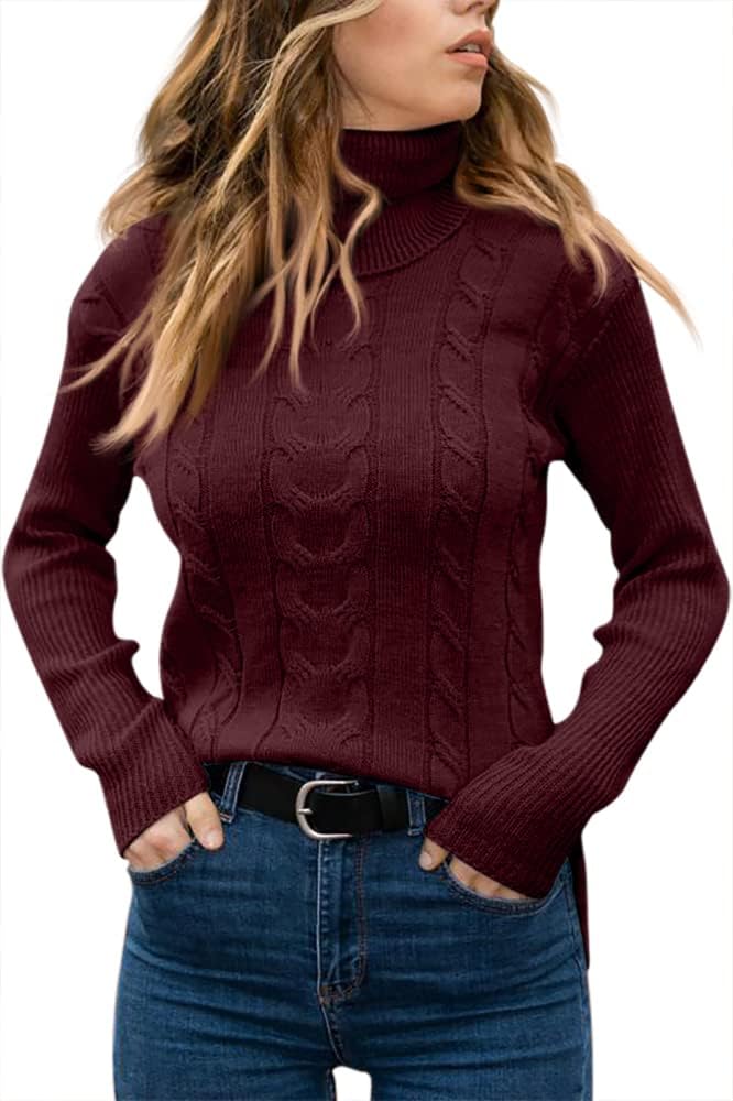 Dames Trui Gebreid Stijlvol Warm Coltrui