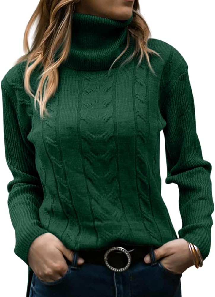 Dames Trui Gebreid Stijlvol Warm Coltrui