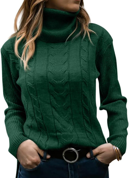 Dames Trui Gebreid Stijlvol Warm Coltrui