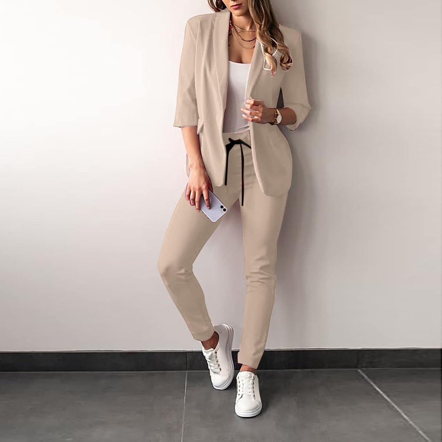 Damespak 2-delig Stretch Colbert Stijl - Mode Vibes