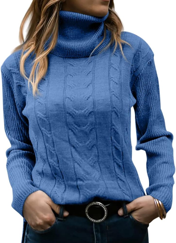 Dames Trui Gebreid Stijlvol Warm Coltrui