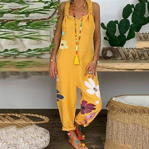 Jumpsuit Bloemenprint Zonder Rug Zomerjurk - Mode Vibes