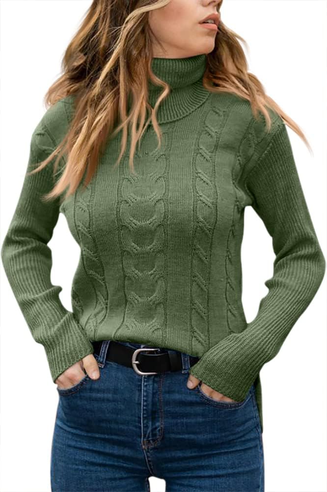 Dames Trui Gebreid Stijlvol Warm Coltrui
