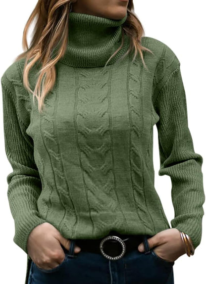 Dames Trui Gebreid Stijlvol Warm Coltrui