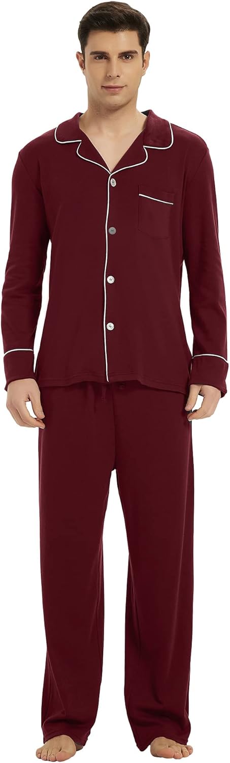 Heren Pyjama Katoen Comfortabel Leo