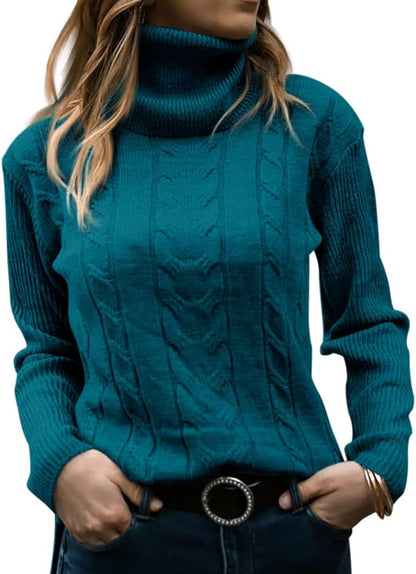 Dames Trui Gebreid Stijlvol Warm Coltrui