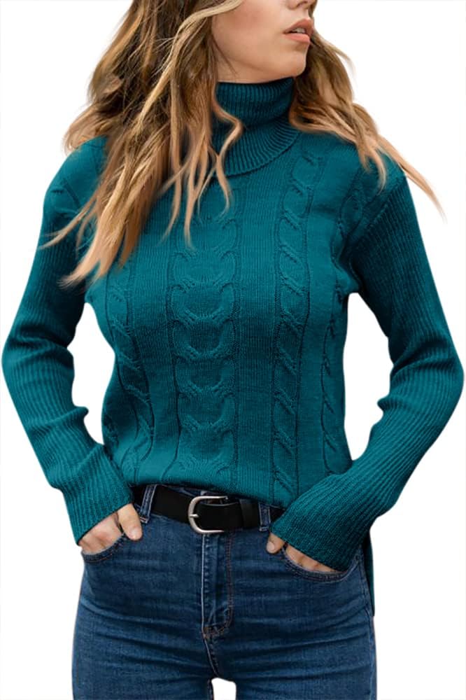 Dames Trui Gebreid Stijlvol Warm Coltrui