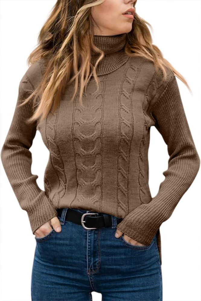 Dames Trui Gebreid Stijlvol Warm Coltrui