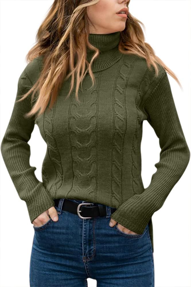 Dames Trui Gebreid Stijlvol Warm Coltrui