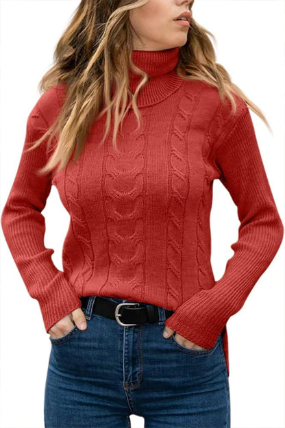 Dames Trui Gebreid Stijlvol Warm Coltrui