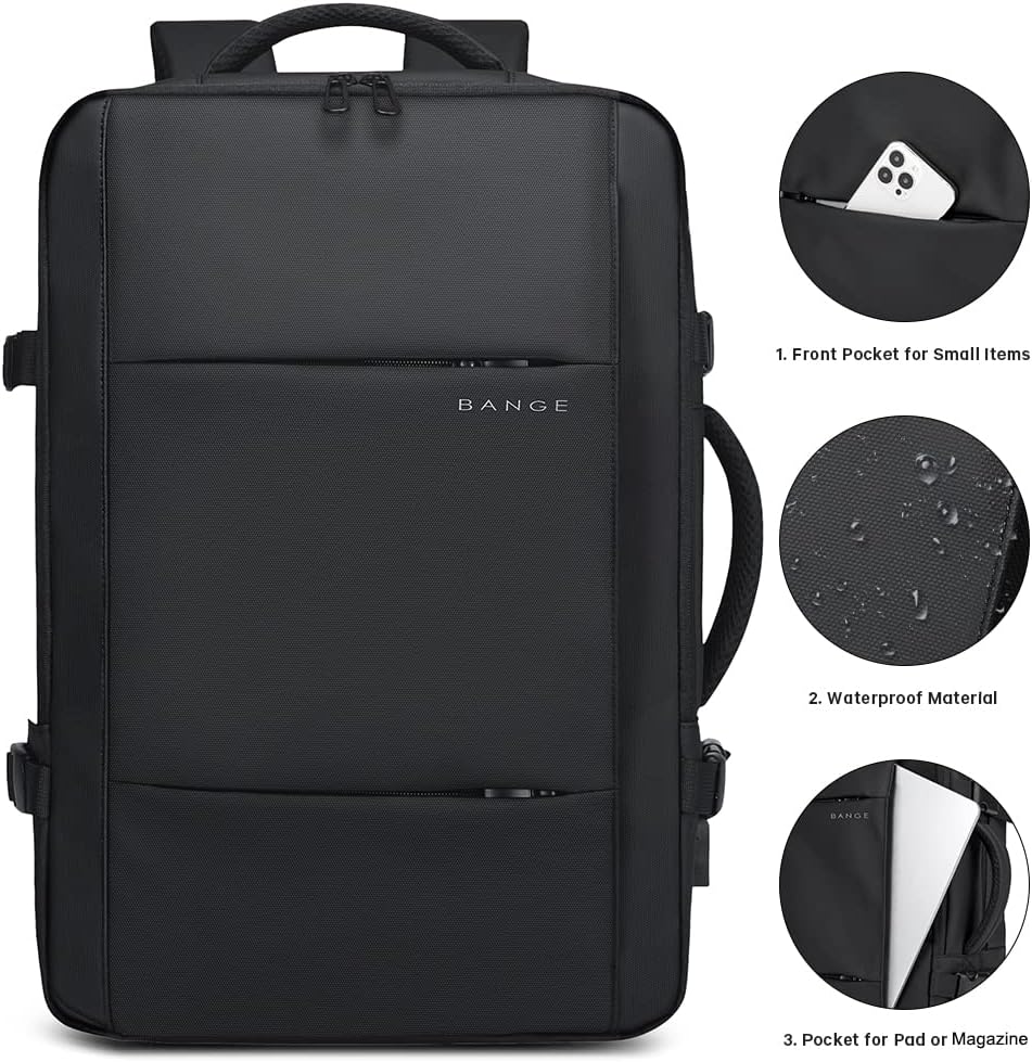 Reisrugzak Waterdicht 26-45L met Laptopvak en Handvat
