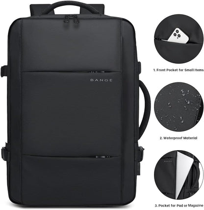 Reisrugzak Waterdicht 26-45L met Laptopvak en Handvat