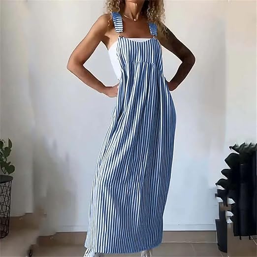 Jarreteljurk Gestreept Casual Zomerjurk - Mode Vibes