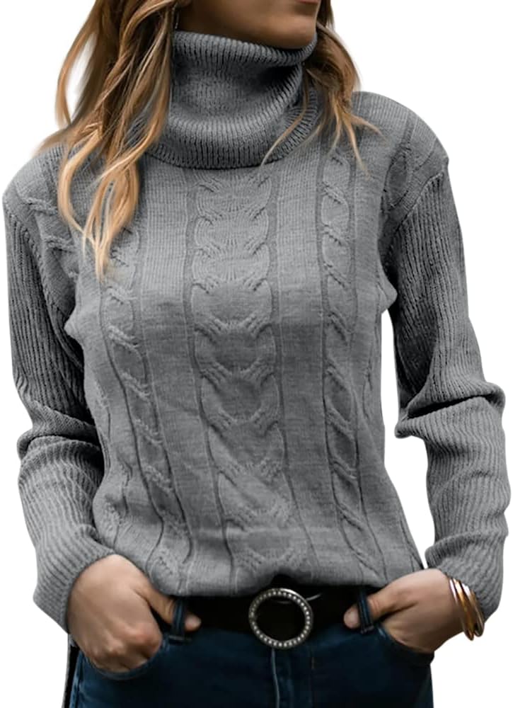 Dames Trui Gebreid Stijlvol Warm Coltrui