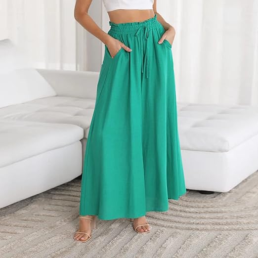 Dames Wijde Broek Comfortabele Zomerbroek - Mode Vibes
