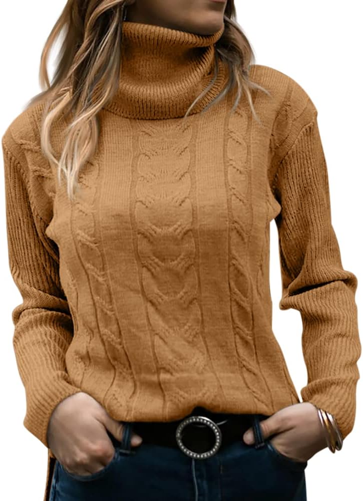 Dames Trui Gebreid Stijlvol Warm Coltrui - Mode Vibes
