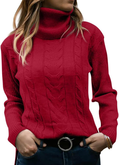 Dames Trui Gebreid Stijlvol Warm Coltrui