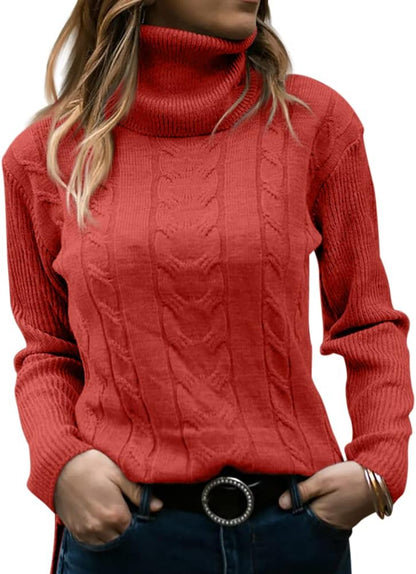 Dames Trui Gebreid Stijlvol Warm Coltrui