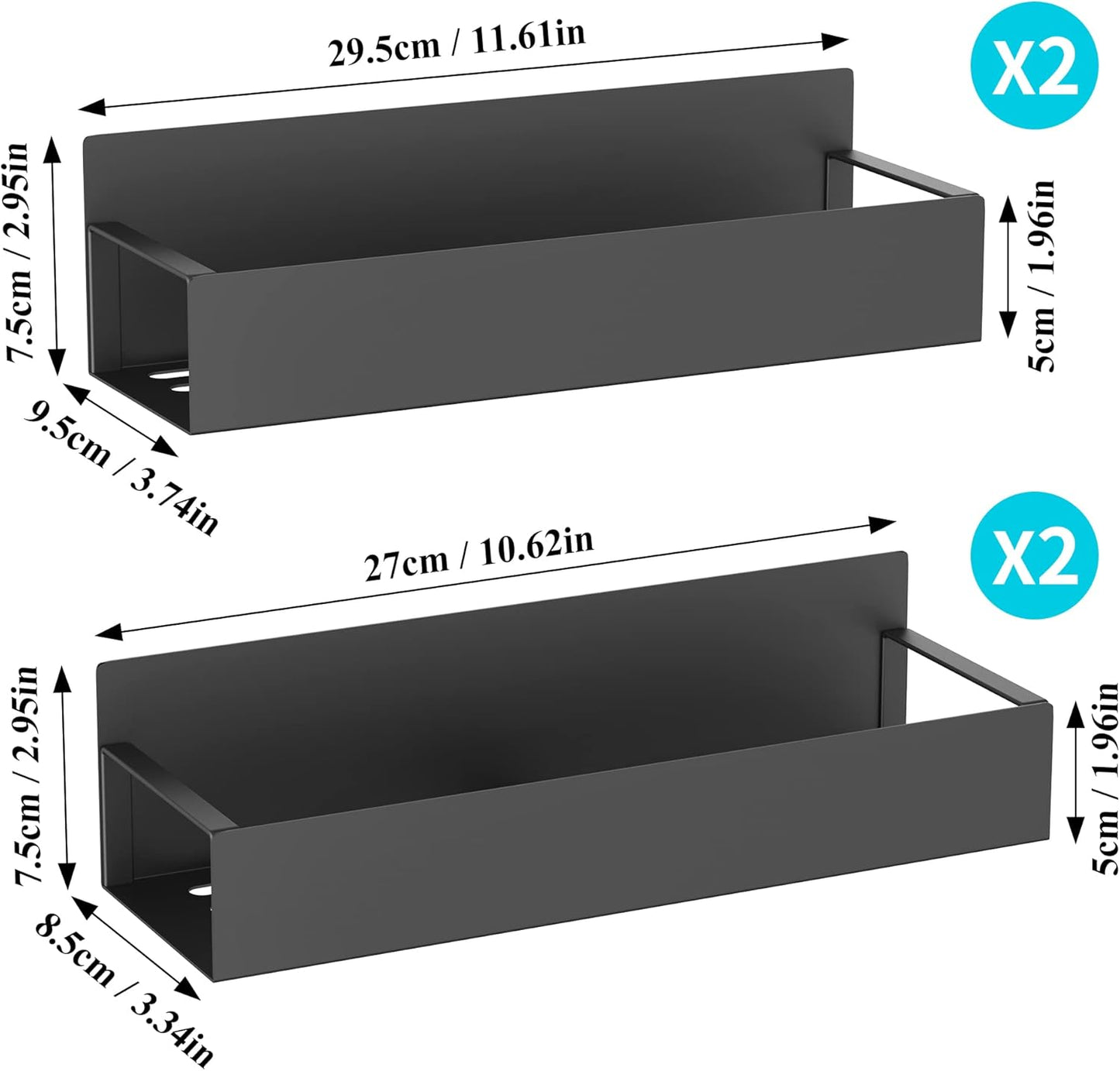 Magnetische Kruidenrek Set van 4 Stuks voor Keuken