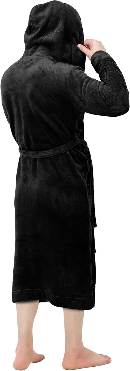 Heren Fleece Badjas Zacht en Warm
