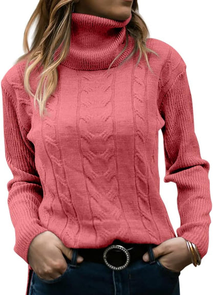 Dames Trui Gebreid Stijlvol Warm Coltrui