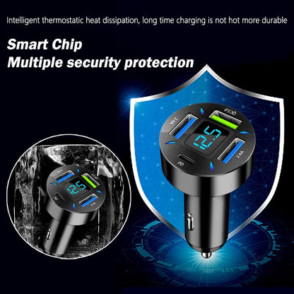 Snelle Autolader 66W USB-C met QC 3.0 en PD voor 12-24V