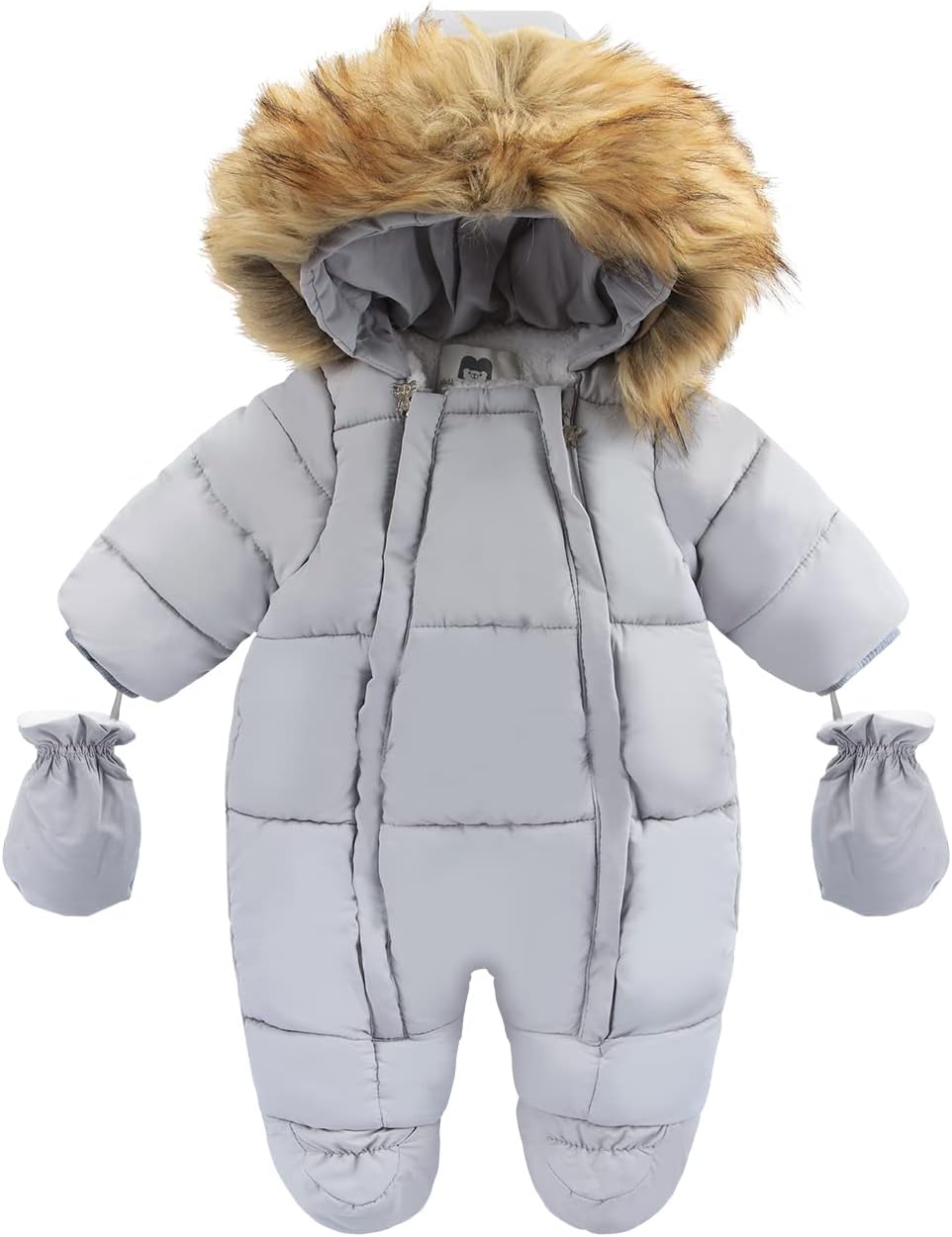 Baby Jumpsuit met Capuchon Warm voor Winter