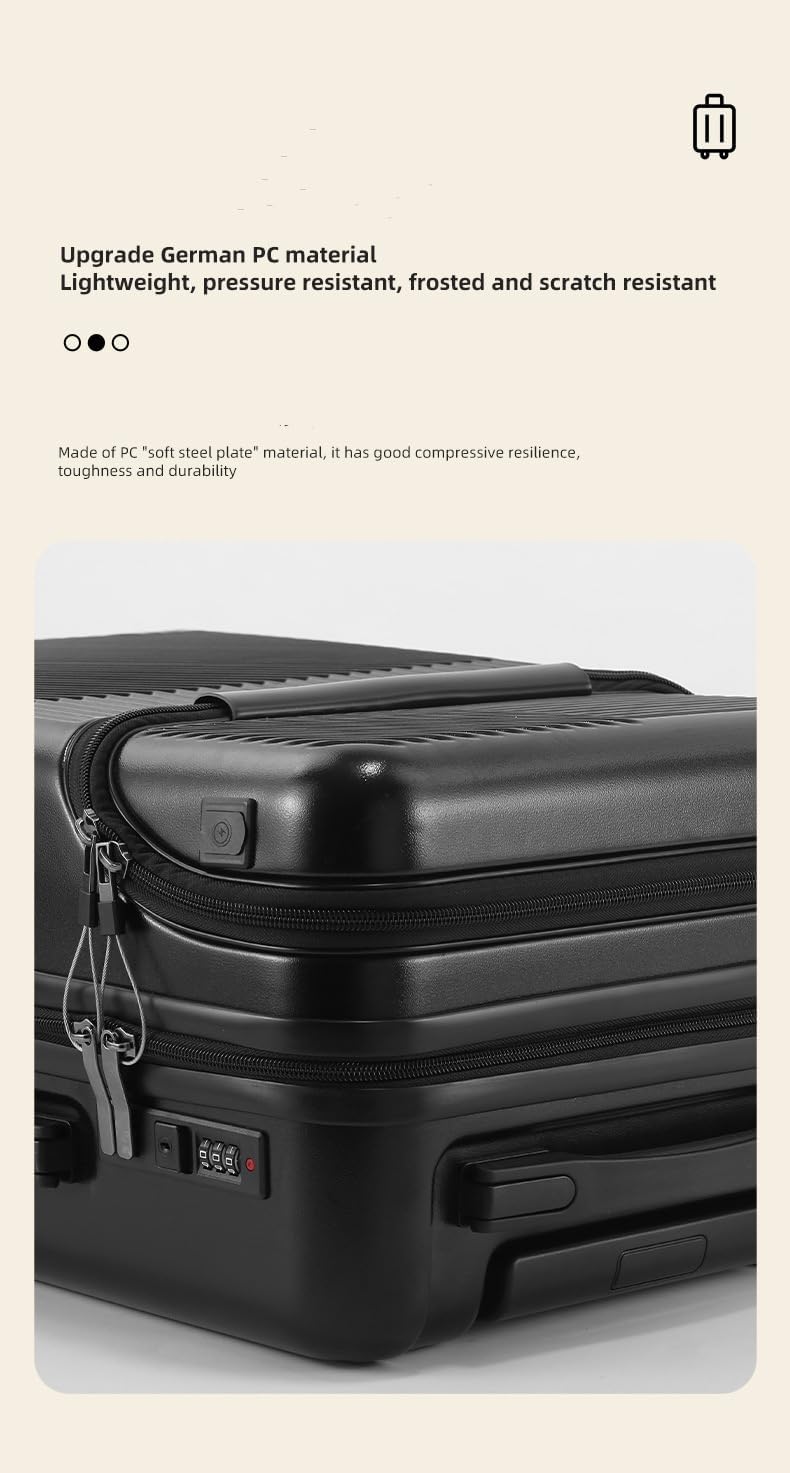 Handbagagekoffer Harde Shell met USB, TSA-slot en Bekerhouder