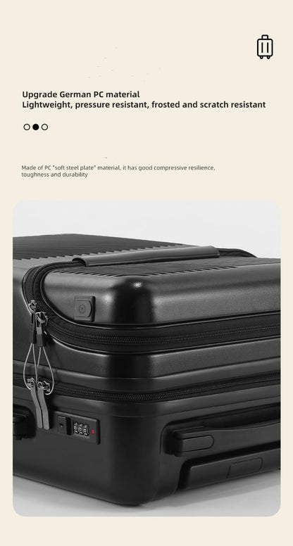 Handbagagekoffer Harde Shell met USB, TSA-slot en Bekerhouder