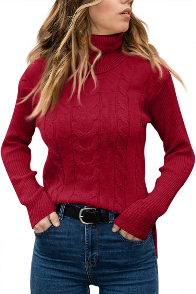Dames Trui Gebreid Stijlvol Warm Coltrui
