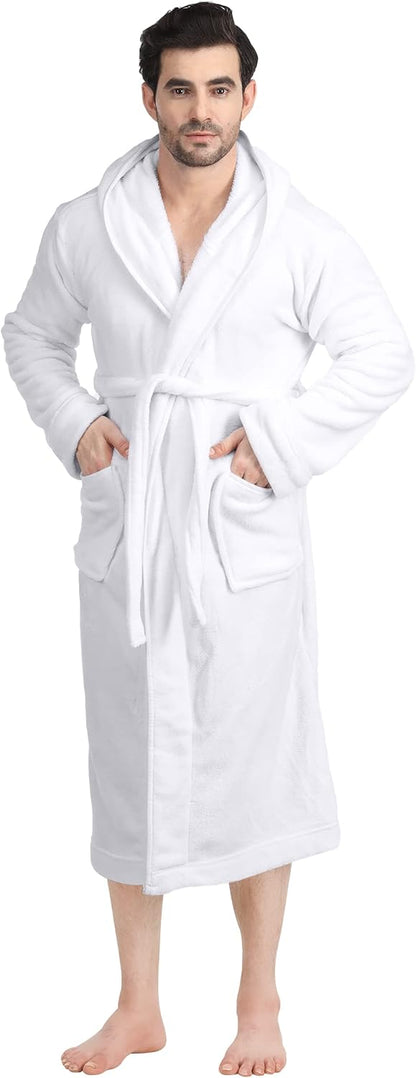 Heren Fleece Badjas Zacht en Warm