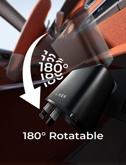 Snellaad Auto-oplader 69W USB-C Uittrekbaar