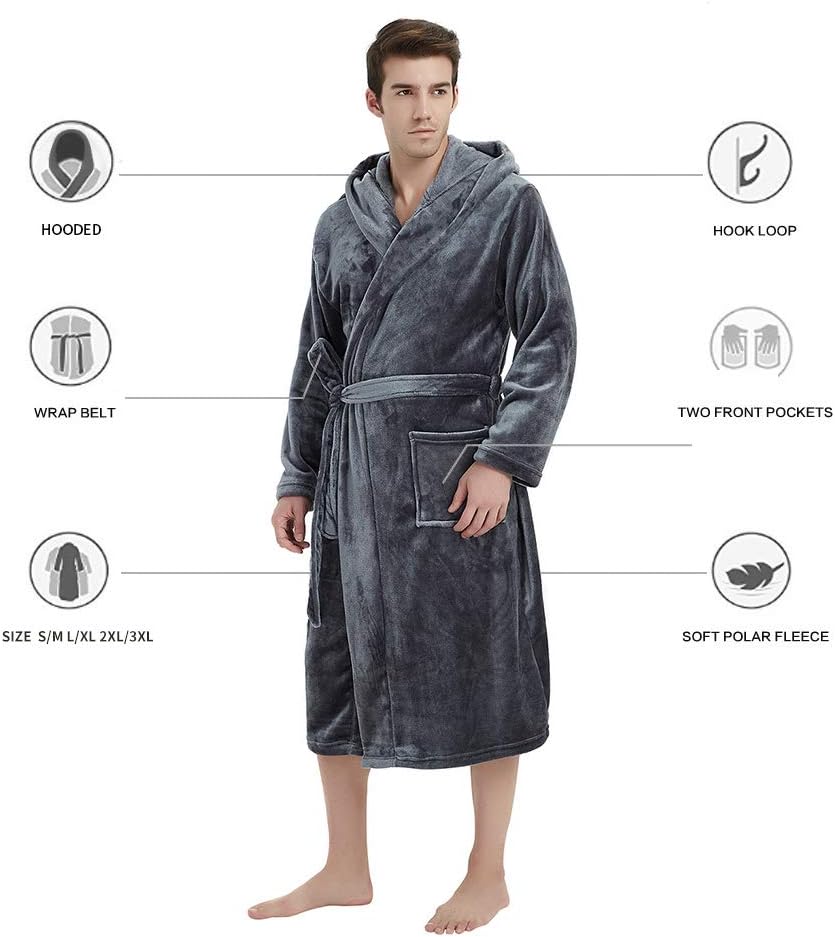 Heren Badjas Luxe Zacht Robbie