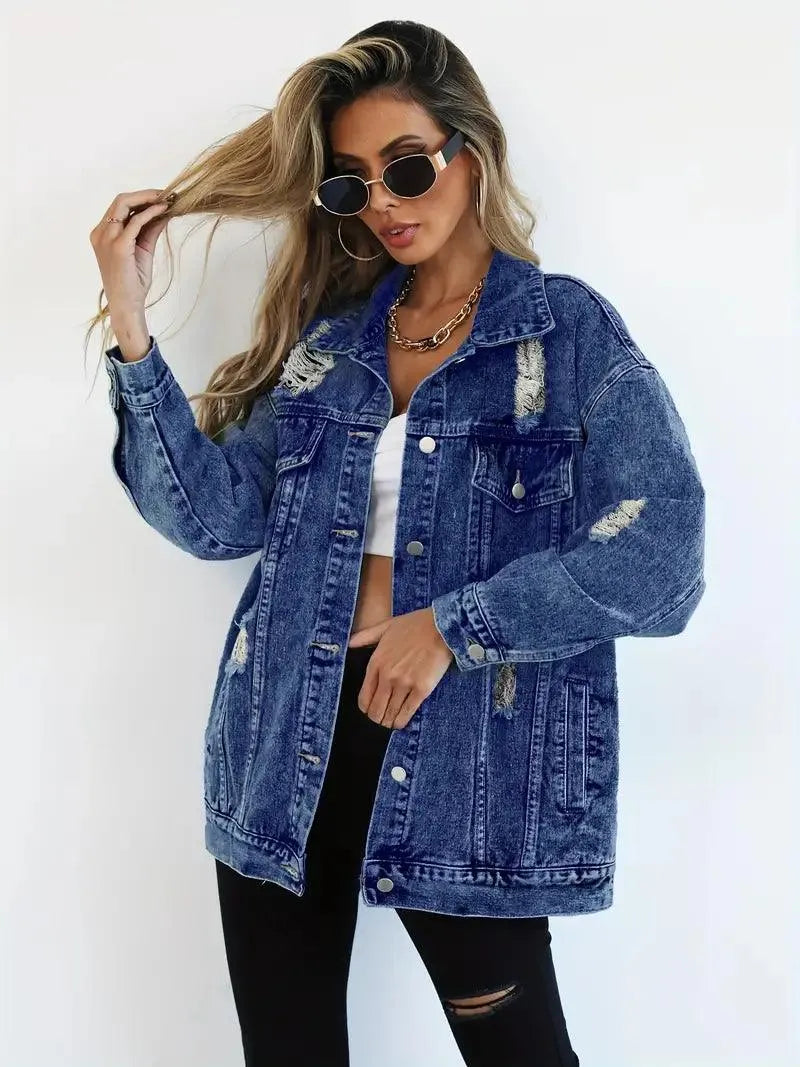 Dames Jeansjack Waterdicht Gevoerd Extra Large