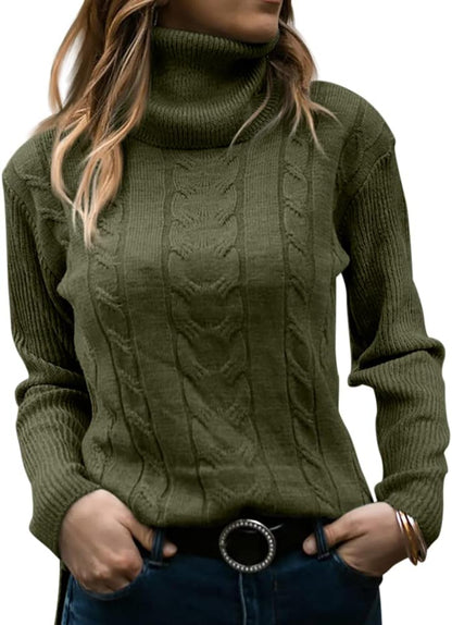 Dames Trui Gebreid Stijlvol Warm Coltrui