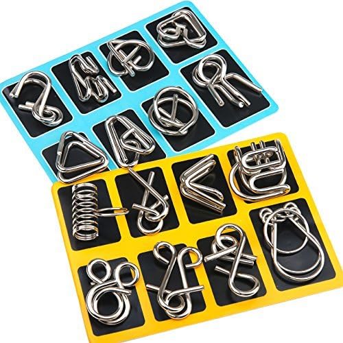 Metalen Puzzelringen Set Intelligentie Test BrainTwist - Mode Vibes