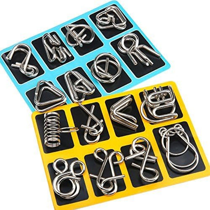 Metalen Puzzelringen Set Intelligentie Test BrainTwist - Mode Vibes