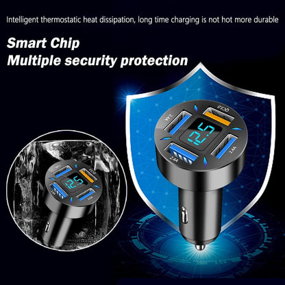 Snelle Autolader 66W USB-C met QC 3.0 en PD voor 12-24V