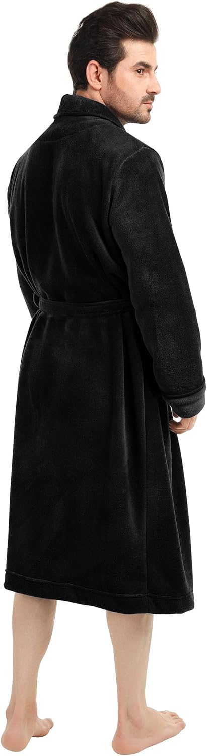 Heren Fleece Badjas Zacht en Warm