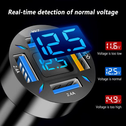 Snelle Autolader 66W USB-C met QC 3.0 en PD voor 12-24V
