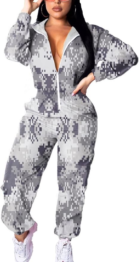 Dames Jumpsuit Windbreaker Retro Stijl