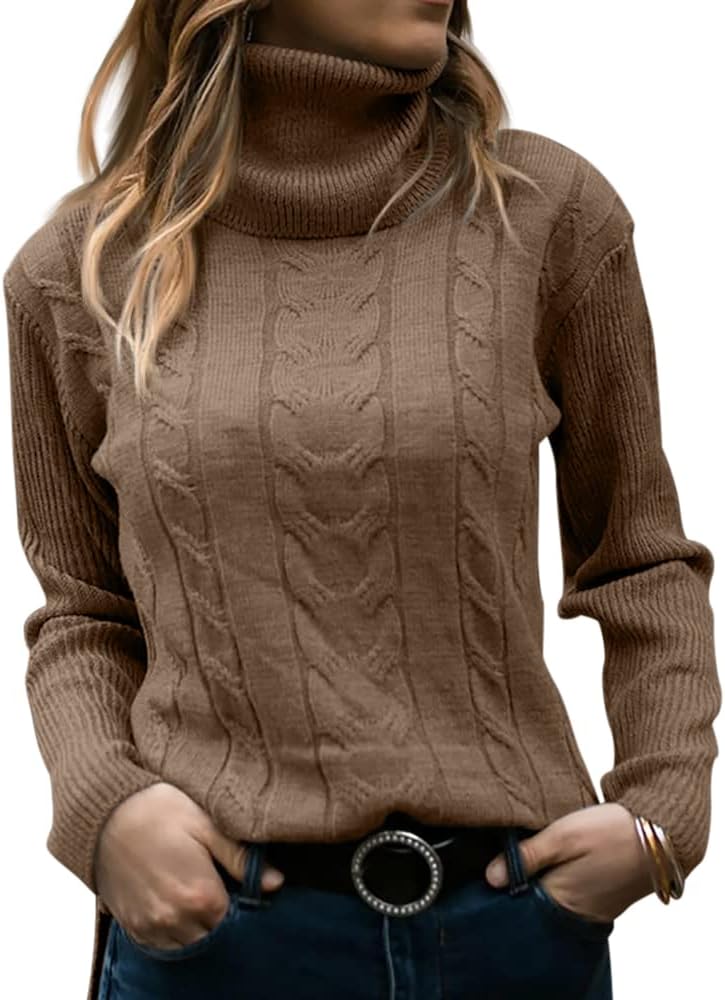Dames Trui Gebreid Stijlvol Warm Coltrui
