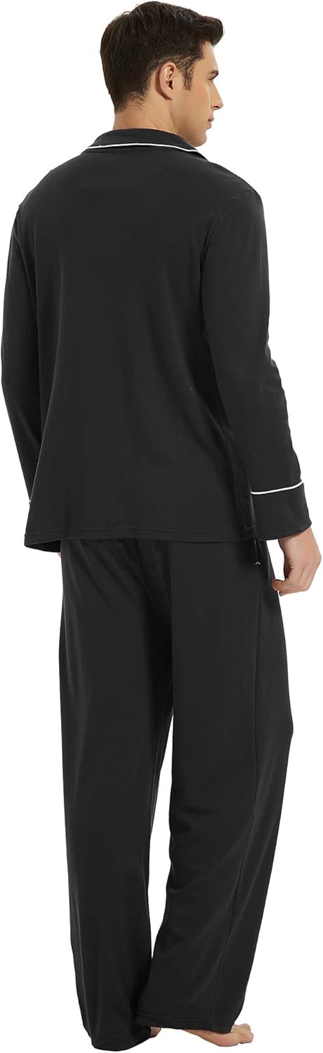 Heren Pyjama Katoen Comfortabel Leo