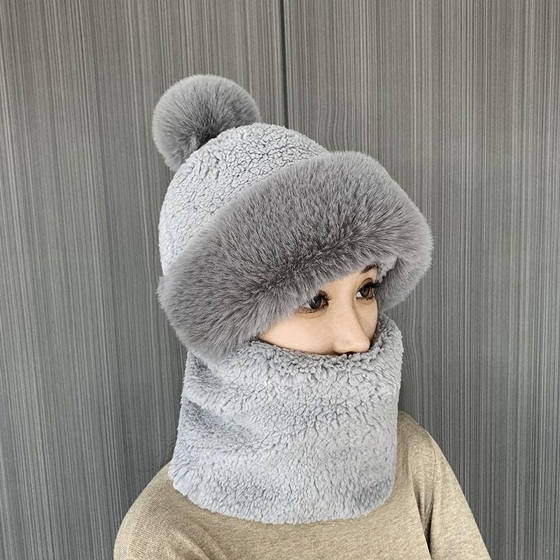 Warme Winterset Pluizige Sjaal en Handschoenen - Mode Vibes